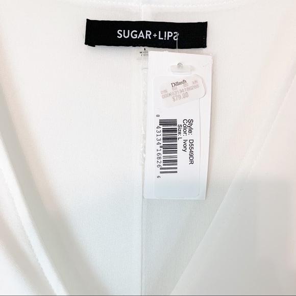 Sugarlips v neck button front Knit maxi dress - Picture 6 of 9